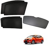 Kozdiko Car Window Custom Fit Sun Shades Fix with Dicky Non Magnetic Curtains Mesh Compatible for Honda New Jazz (2016-2024)