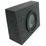 Harmony Audio Compatible with Universal Regular Standarad Cab Truck HA-R124 Single 12" Loaded Sub Box Enclosure