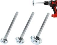 PVC Fitting Saver, 3Pcs Pipe Reamer Tool for Removing SCH 40 from Hub, 1/2 In, 3/4 In, 1 In Head, Bit Socket Saver Set for PVC Plumbing, Fits 1/2" Variable Speed Power Drill