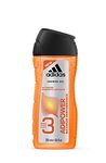 adidas adipower Shower Gel for Men 3-in-1 - Activating Shower Gel for Body, Hair & Face - pH Skin Friendly - Pack of 1 (1 x 250 ml)