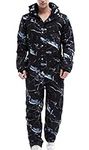 WANLISS Mens One Piece Ski Suit Col