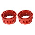 Car Shock Buffer 2Pcs/Set SEBS Red Car Shocks Struts Damper Glue Buffer Springs Auto Maintenance Tool Shock Springs Bumpers Auto Maintenance Tool(A)