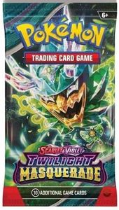 Twilight Masquerade – Single Pokemon Booster Pack – Sealed – 10 Cards