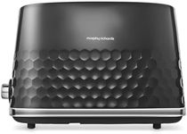 Morphy Richards Hive 2 Slice Toaster, Variable Browning, Removable Crumb Tray, Cancel, Defrost, Reheat, Anti-jam feature, Gloss Finish, 850W, Black, 220031