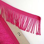 Fringe Tassel Trim, 1 metre x 60 mm Wide for Dance Dresses, Curtains, Lamps, Trimmings, Bags, Costumes, DIY (Rose Pink 146)