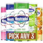 Neutradol Vac N Fresh Carpet Freshener & Deodoriser 350g | Pick & Mix Any 3 Scents | Fresh Pink, Lily, Super Fresh, Original | 3 x 350g | Eliminates Odours | Fragrance Edition. World's No1 Deodorizer