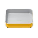 Caraway Non-Stick Ceramic 9” Square Pan - Naturally Slick Ceramic Coating - Non-Toxic, PTFE & PFOA Free - Perfect for Brownies, Lemon Bars, Cakes, & More - Marigold