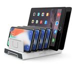 Unitek Adjustable Universal Multi Device Organizer Dock Stand Holder Compatible for iPhone, iPad, Kindle, Fire Tablet, Samsung Galaxy, Google Nexus, Pixel, All Electronic Devices-No Charging Port