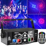 New Upgraded Party Northern Lights, Portable Disco DJ Light with Unique Nebula Effect, Strobe Led Light Remote Control, Sound Activated Rave Stage Projector for Indoor Outdoor Birthday Show Home Bar