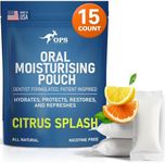 OPS Citrus Splash 4-1 Dry Mouth Products - Instant Dry Mouth Relief Pouches, Xylitol Citrus Pouch, Mouth Moisturizer | Saliva Substitute | Contains Xylitol & Menthol (Citrus)