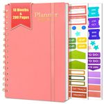 2025-2026 Monthly & Weekly Planner 18 Months, Diary Planner with Monthly Tabs, A5 Planner Week to View Diary Spiral Bound, JAN.2025 - JUN.2026, Organiser Diary with Notes for Office School Use