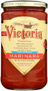 Victoria Low Sodium Marinara Sauce, 25-Ounce (Pack of 6)