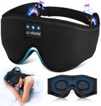 LC-dolida Bluetooth Sleep Mask Headphones 200% Blackout 3D Deep Eye Mask with Headphones BluetoothV5.4 Can Play 15Hrs Breathable Eye mask with Bluetooth Headphones for Travel,Nap Sleeping,Shift Work