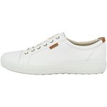 ECCO Men's Soft 7 Sneaker, White, 8-8.5