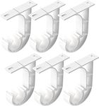 Curtain Rod Brackets Holders,6 Pack