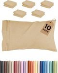 King Pillow Cases Set of 10 - Ultra Soft Hotel Quality Pillowcase Covers - Comfy & Wrinkle Free - Stain & Fade Resistant - Easy-Care, Machine Washable Pillow Protectors - 10 Piece Set - Heathered Tan