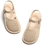 THEE BRON Girls Beige Sandals Toddl