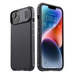 Nillkin Thermoplastic Polyurethane for iPhone 14 Plus Case, Camshield Pro Case for iPhone 14 Plus with Slide Camera Cover, Back Cover Case Compatible with iPhone 14 Plus 5G 2022 6.7'' (Black)