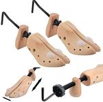 SHOE STRETCHERS TREE WOODEN OR MEN EXPANDABLE SHAPE BUNION CORN BLISTER FOR MOST OF THE SHOES. (WOMEN WOOD)