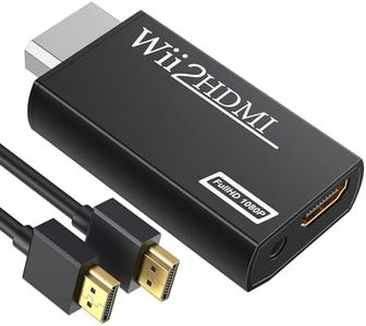 GANA Wii to hdmi Converter, wii to hdmi Adapter, wii to hdmi1080p 720p Connector Output Video & 3.5mm Audio - Supports All Wii Display Modes