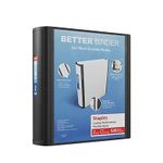 Staples 2-Inch 3-Ring Better Binder, Black, 2/Pack (St55871-Ccvs)