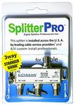 SplitterPRO - Digital Splitters Professionals Install Every Day Across The U. S. A. 3-Way Coaxial Cable Splitter, 1 GHz for HDTV/4K/8K TV, High Speed Internet (Not for Satellite Dish Connections)