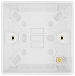 Schneider Electric Ultimate White Moulded - Single Surface Pattress Box, 25 mm Deep, GU9125, White