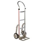 Magliner HMK111AA15 Aluminum Hand Truck, Horizontal Loop Handle, 14" x 7-1/2" Aluminum Diecast Nose Plate, 500 lb Capacity