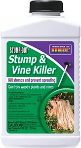 Bonide 2746 Stump & Vine Killer Concentrate, 8 oz Stumps and Vines Without harming Turf. Contains Brush Easy Application. Kills Oak, Poison Ivy and More, 1