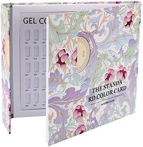 Livre D'affichage des Ongles, 120 Couleurs D'affichage du Tableau des Couleurs des Ongles Nail Art Polish Color Display Professional Salon Nail Color Swatches Nail Practice Card (livre de cartes de