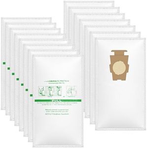 15 Pack Fit for 204814 Micron Magic Filter Plus Bags Compatible with Kirby Hepa Vacuums 205811, for Vacuums Models G4 G5 Gsix, Ultimate G Series Diamond Edition Sentria Sentria II Avalir Avalir II