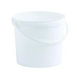 Multi-Purpose Food Safe Plastic Storage Buckets with Lids - 1 Litre to 30 Litre Tubs - Food Storage, Chemicals, Home Brew, Garden and Garage Storage, Fermentation, Bait Buckets (1, 5.6 Litre)