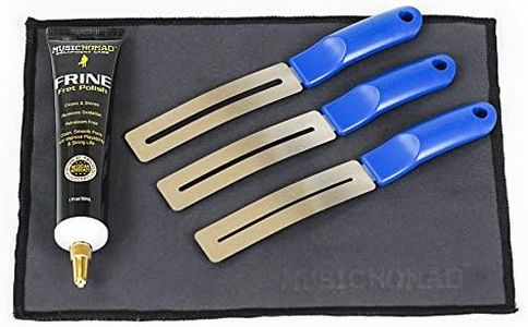 MusicNomad 5 pc. FRINE Fret Polishing Kit with Fretboard Guards, Polish, Cloth (MN124)