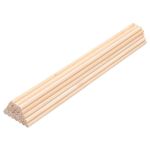 Coadura 25 Pcs Wooden Dowel Rods - 1/4 x 12 Inch Unfinished Hardwood Sticks,Dowel Rods Wood Sticks for Craft and DIY, Macrame Dowel,Wooden Poles