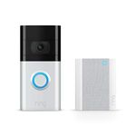 Ring Video Doorbell 3 + Ring Chime by Amazon | Wireless Security Doorbell Camera with 1080p HD video, improved motion detection and easy installation | 30-day free trial of Ring Protect