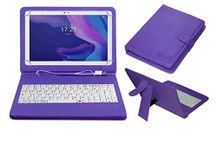 ACM USB Keyboard Case Compatible with Alcatel Tkee Max 10.1 Tablet Cover Stand Study Gaming Direct Plug & Play - Purple