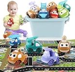 Hantehon Vehicle Toys for 1 Year Ol