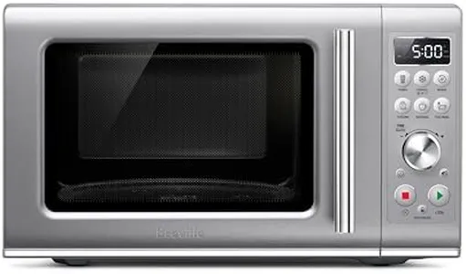 Breville BMO650SIL1BUC1 the Compact Wave Soft Close Countertop Microwave, Silver