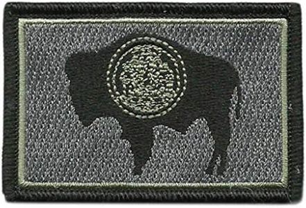 Gadsden and Culpeper Tactical State Patch - Wyoming (ACU-Silver/Black)