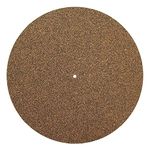 Premium Rubber Cork Turntable Mat - Audiophile 3mm Anti-Static Slipmat for LP Vinyl Record Players