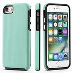 CellEver Heavy-Duty Case for iPhone SE 2022/2020, iPhone 8 /iPhone 7 - Dual Layer, Military Grade Protection, Elevated Screen & Camera Protection, Slim, Shockproof Non-Slip Phone Cover, Mint