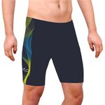 ZIUM Men's Half Tight Shorts Compression Half Tight Shorts Athletic Fit Multi Sports Cycling, Cricket, Football, Badminton, Gym, Fitness Swim Suit for Men (5XL, grey1_103)