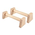 Holdfiturn 2PCS Calisthenics Wood Parallettes, Fitness Push up Bars, Sturdy Gymnastics Mini Parallettes, Calisthenics Bars, Calisthenics Equipment for Handstands Calisthenics Yoga