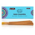 raajsee Nagchampa Incense Sticks 100 Gm Pack-100% Pure Organic Natural Hand Rolled Free From Chemicals-Perfect For Church,Aroma therapy,Relaxation,Meditation,Positivity & Sensual Therapy 100 gm pack