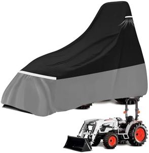 Large Tractor Cover Fit Most Compact Utility Tractors with 60-100 HP, 420D Utility Tractor Covers Waterproof Heavy Duty, Dustproof Tear Resistant UV Protection (60-100 HP/Extra Large)
