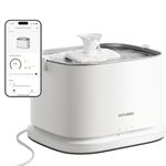 PETLIBRO Upgrade Cat Water Fountain, Dockstream 2 Smart App Monitoring Pet Water Fountain for Cats Indoor, 3L/101oz Fountain Stainless Steel Tray for Drinking, 5G WiFi Auto Cat Water Dispenser Dog