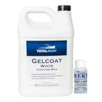 TotalBoat-14308 Marine Gelcoat for Boat Building, Repair and Composite Coatings (White, Gallon with Wax)