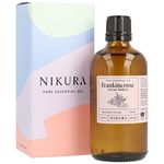 Nikura Indian Frankincense (Serrata) Essential Oil - 100ml | 100% Pure Natural Oils | Perfect for Aromatherapy, Diffusers, Humidifier, Bath | Great for Self Care, Massage, Skin | Vegan & UK Made