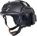 ATAIRSOFT Adjustable Maritime Helmet ABS for Airsoft Paintball(Black,L/XL)