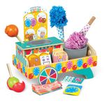 Melissa & Doug Fun at The Fair! Wooden Carnival Candy Tabletop Cart and Play Food Set - FSC Certified